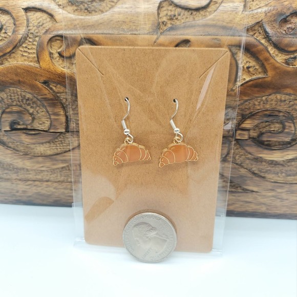 Croissant Earrings - Picture 2 of 2